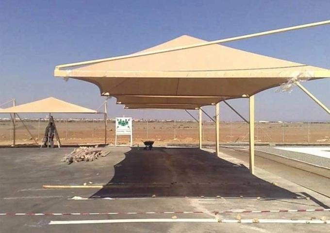 تركيب مظلات مواقف للمدارس حي حطين والنخيل