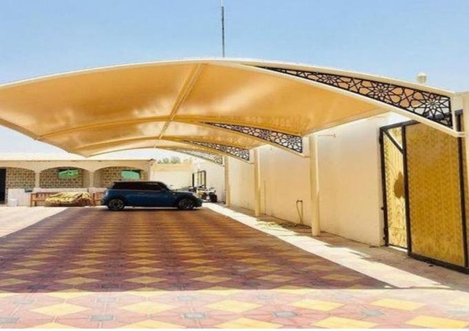 حداد أنواع مظلات مواقف سيارات حي القيروان