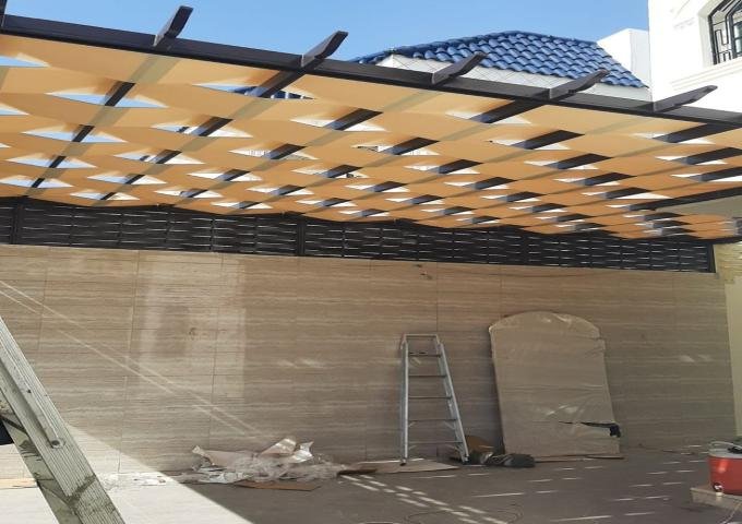 حداد عمل سواتر ومظلات حي البن